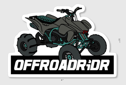 1 TICKET Entry STICKER Custom Quad